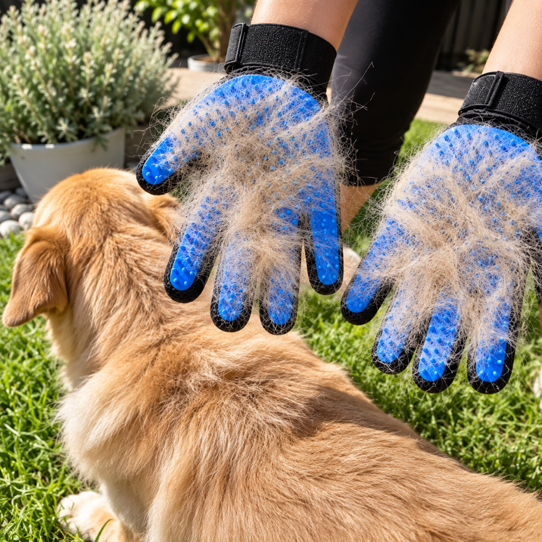 Happihound™ De-Shed Massage Gloves