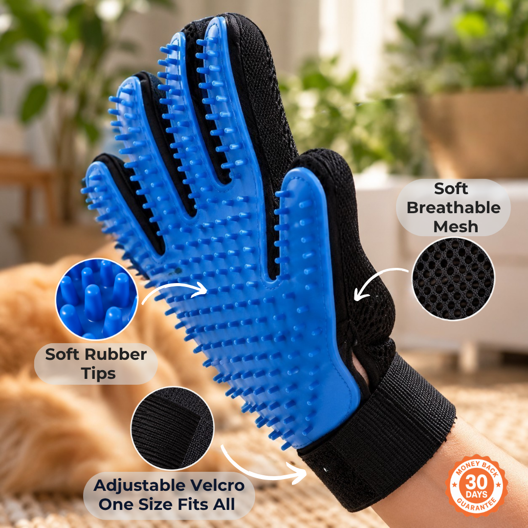 Happihound™ De-Shed Massage Gloves